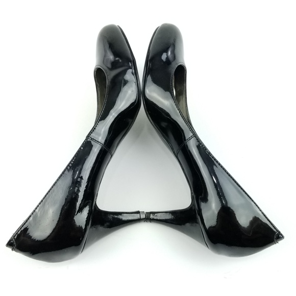 Steve Madden Black Patent Leather Heels 8.5  Ei44 - Picture 5 of 8